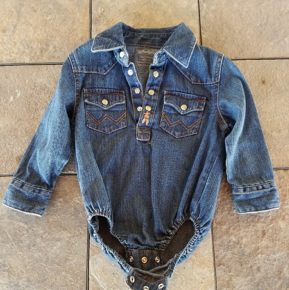 denim onesie baby